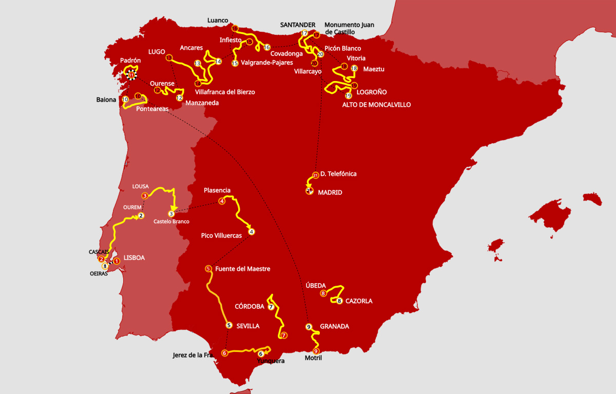 Vuelta a Espana 2024 Strecke