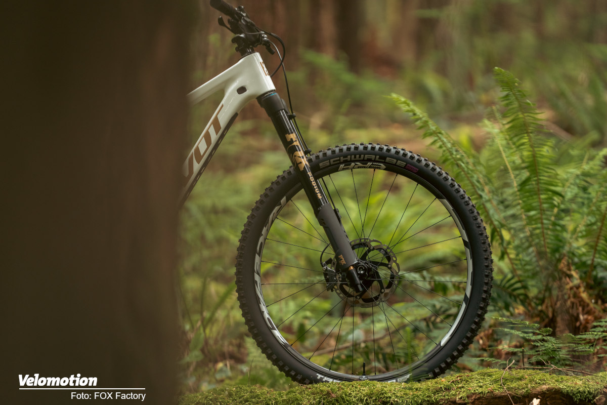 Downhill-Gabel-in-einem-Single-Crown-Chassis-Die-neue-Fox-Podium-Upside-Down-Federgabel