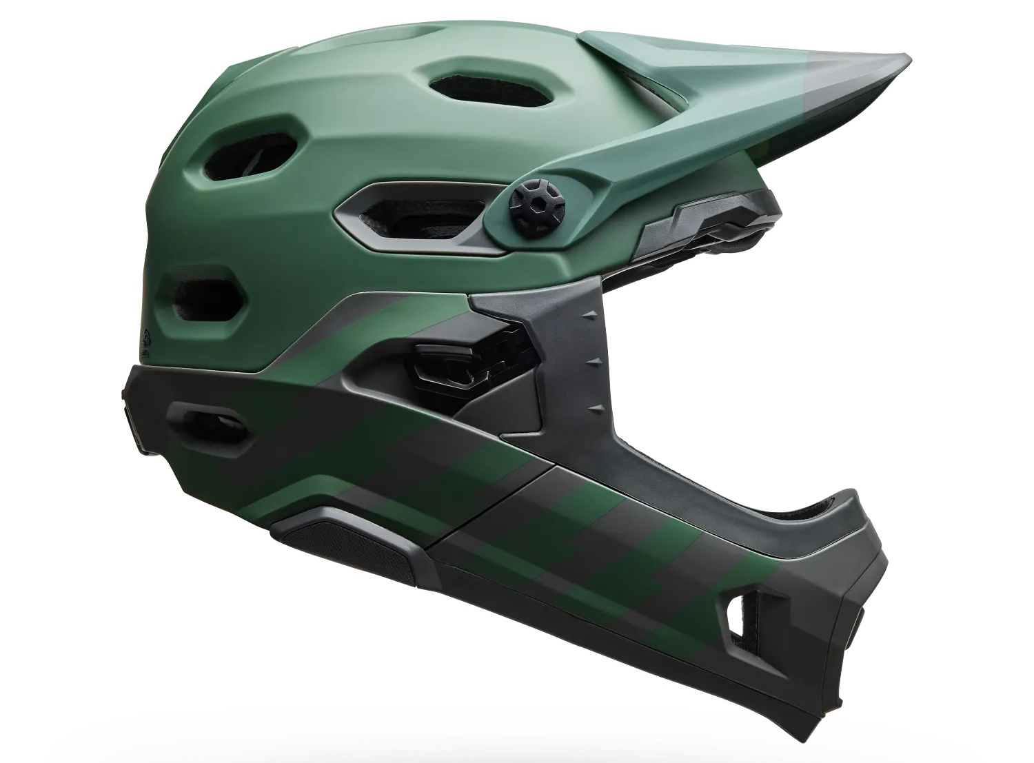 Fullface-Helm mit abnehmbaren Kinnbügel