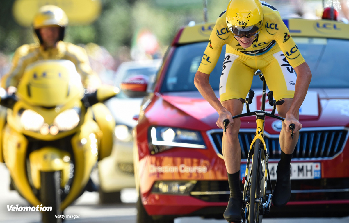 Tour de France 2016 Chris Froome Gelbes Trikot Zeitfahren