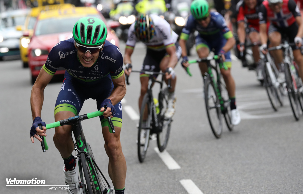 Orica-BikeExchange kämpfte mit drei Mann gegen Weltmeister Peter Sagan bei der heutigen Tour de France Etappe.