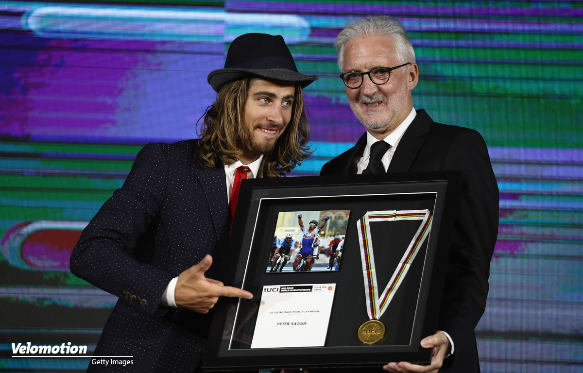 UCI Gala Awards 2016 Peter Sagan Brian Cookson