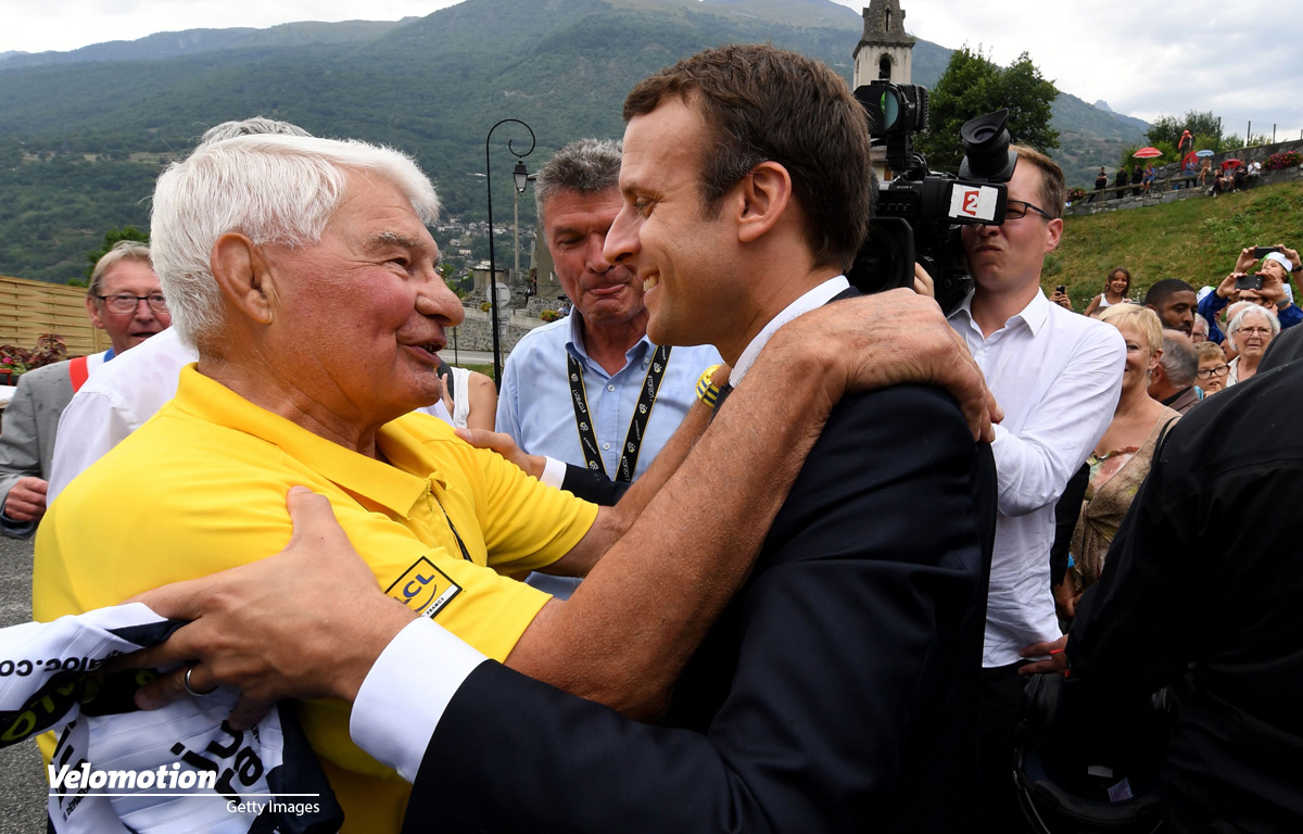 Tour de France Raymond Poulidor Emmanuel Macron