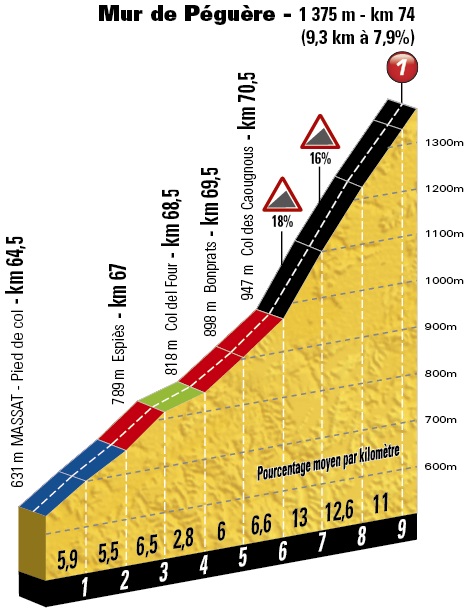 Tour de France Peguere Profil