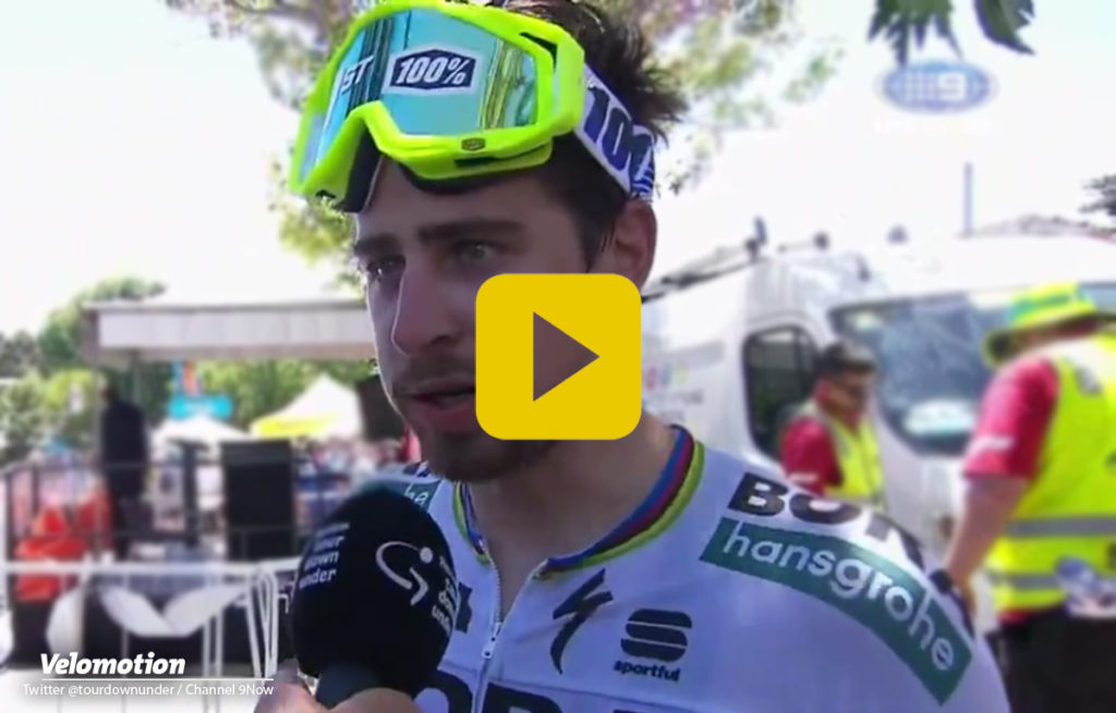 Sagan Peter Tour Down Under Video Interview