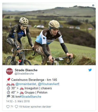 Benoot Strade Bianche Bardet Van Aert
