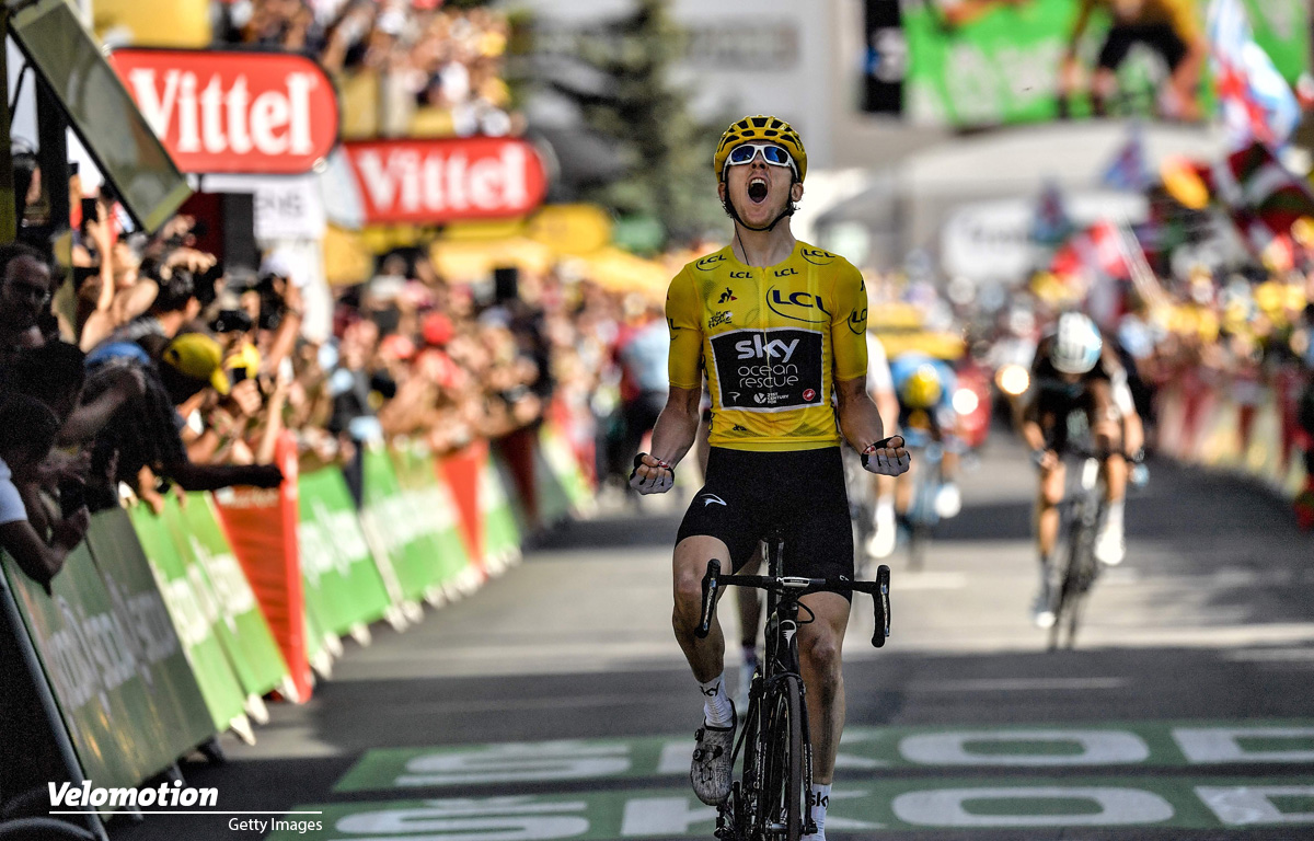 Tour de France Bilder 2018 Geraint Thomas Alpe d'Huez
