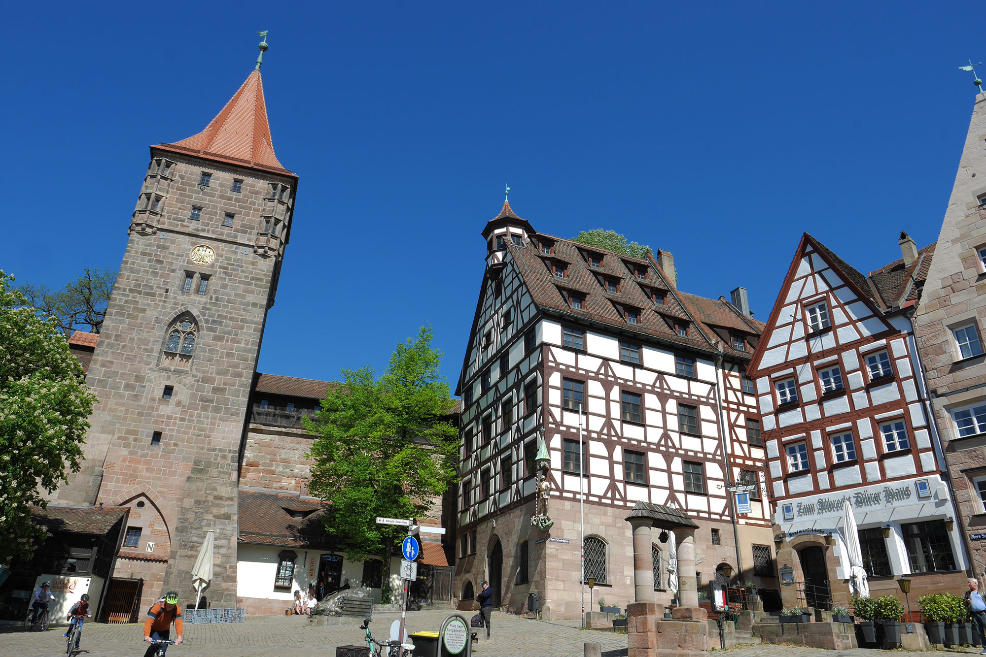 Stadt am 5 Flüsse Radweg