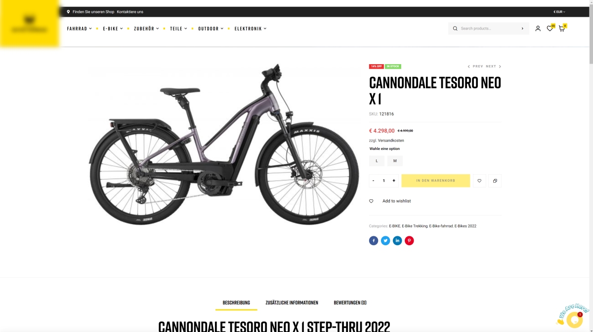 Internet bike shop sale